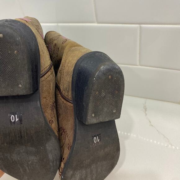 Western girl boots size 10 leather - Picture 5 of 6